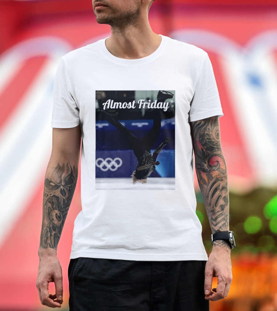 Almost Friday Skating Backflip Olympics Iconic Moment T-Shirt