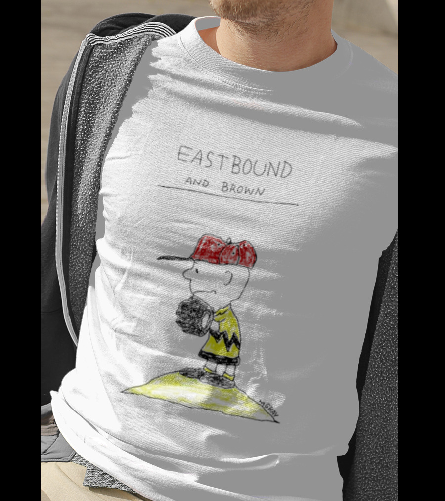 Eastbound And Brown Charlie Comic Baseball Pitcher T-Shirt