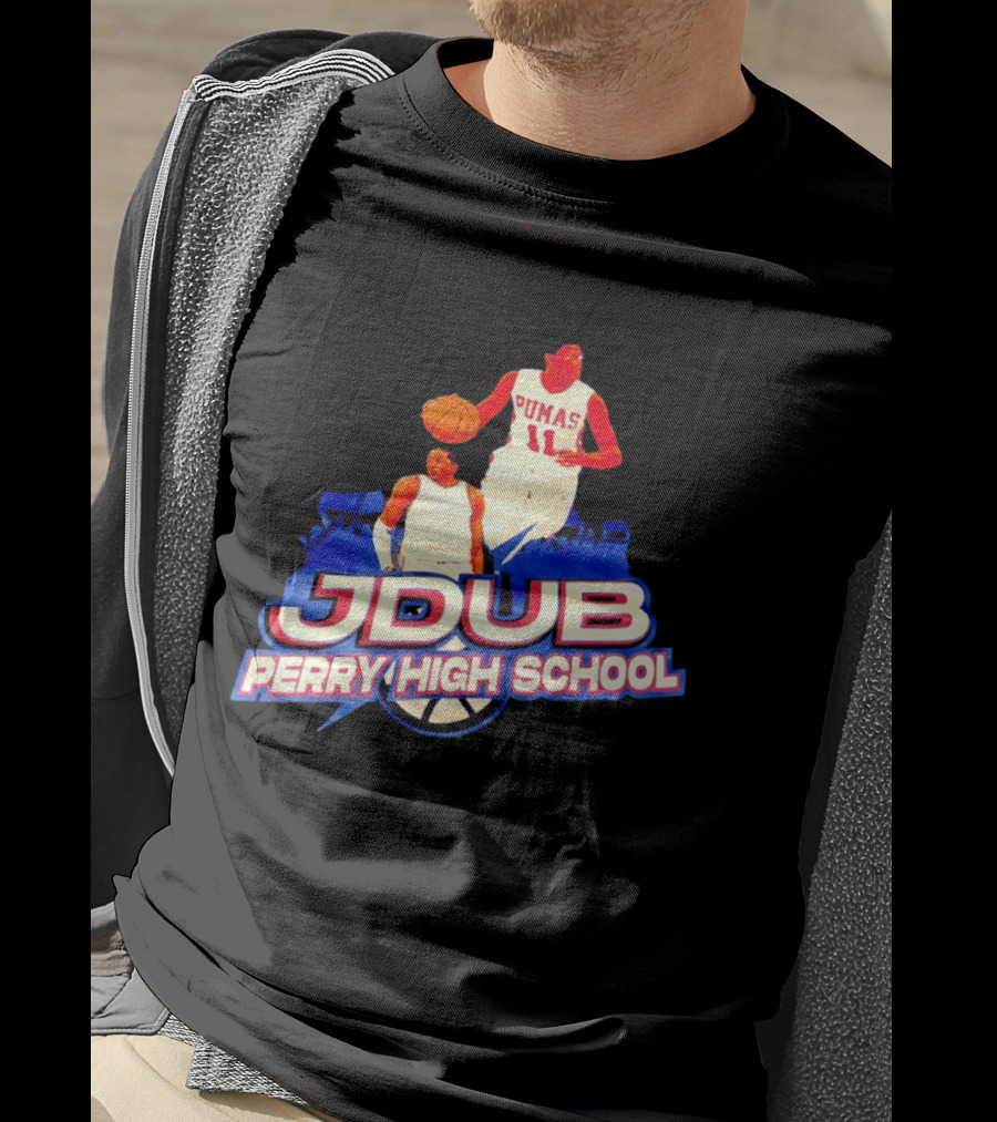 Jdub Perry High School Pumas Basketball T-Shirt