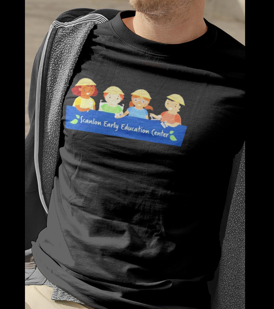 Scanlon Early Education Center Children With Sun Hats T-Shirt