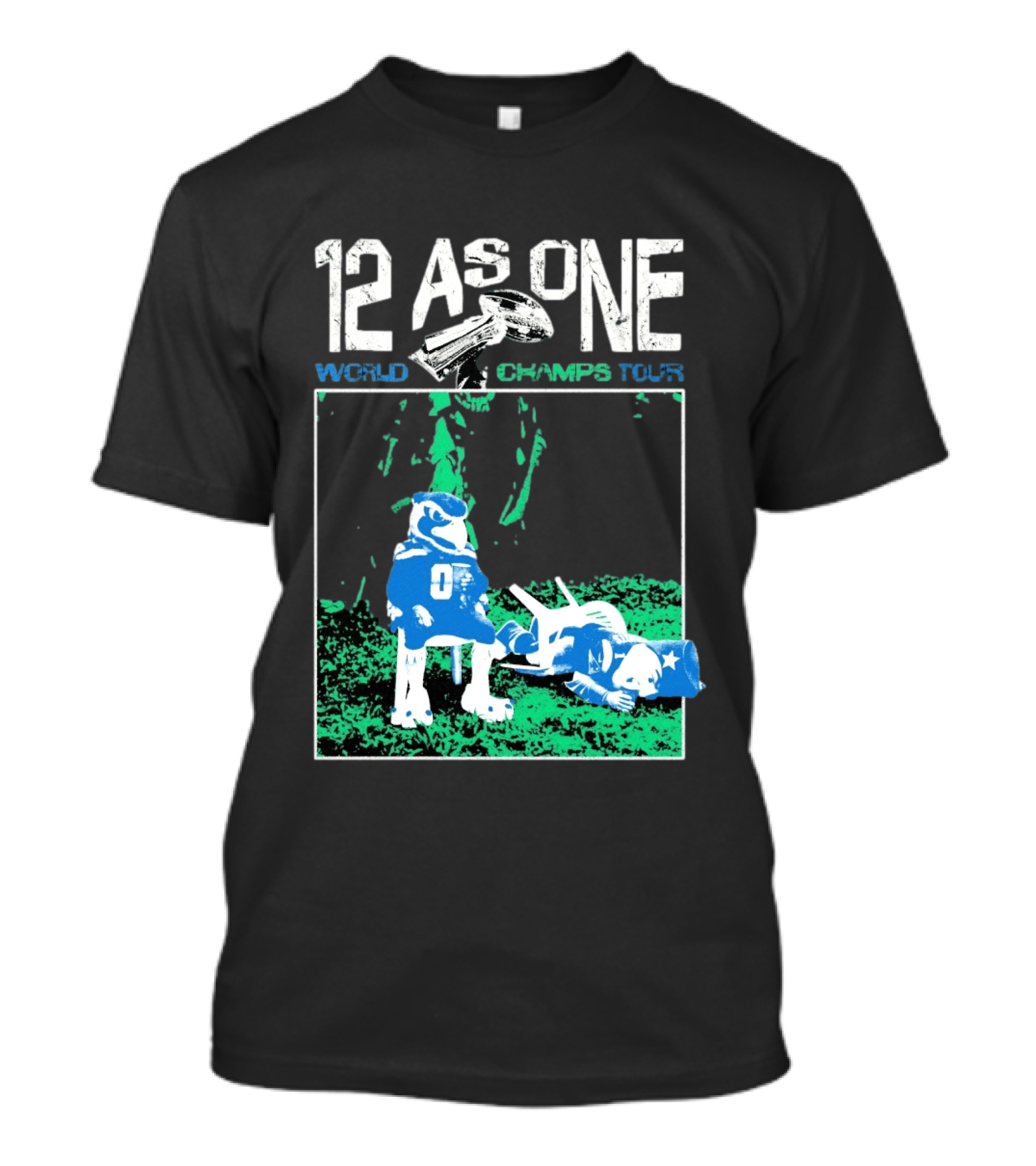 Seattle Seahawks 12 As One World Champs Tour T-Shirt