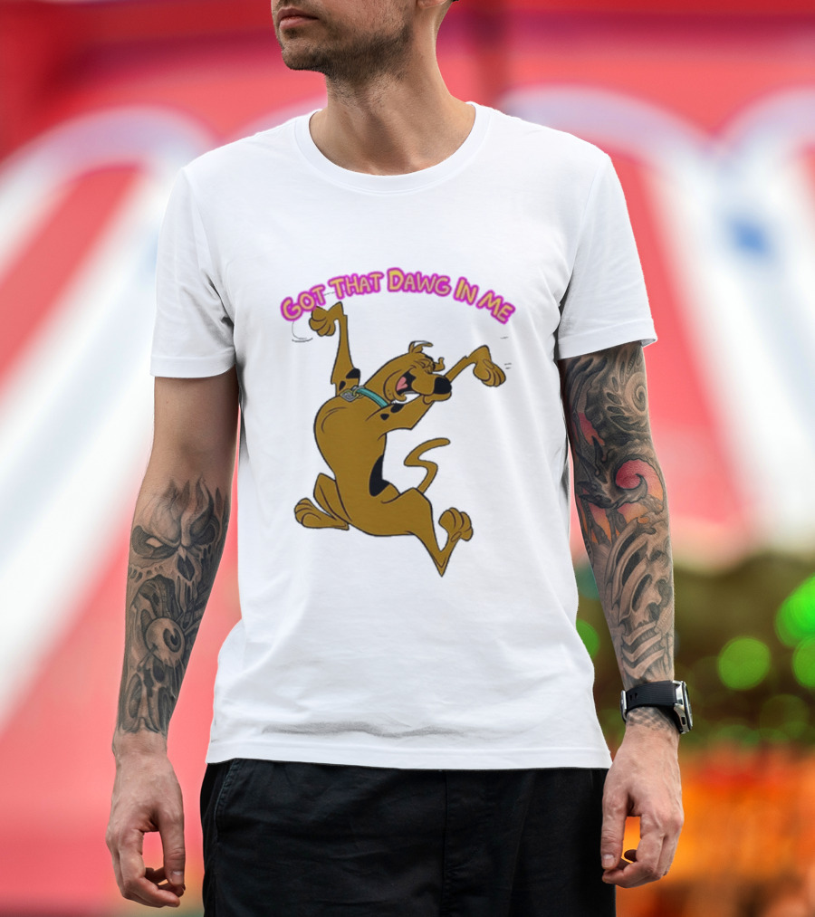 Got That Dawg In Me Scooby Doo Enthusiastic Pose T-Shirt