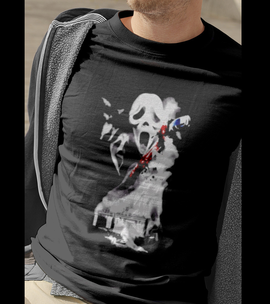 30th Anniversary Scream Kill Tour Ghostface Mask Horror Movie T-Shirt