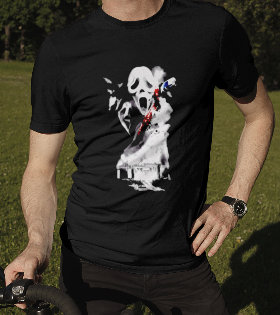 30th Anniversary Scream Kill Tour Ghostface Mask Horror Movie T-Shirt