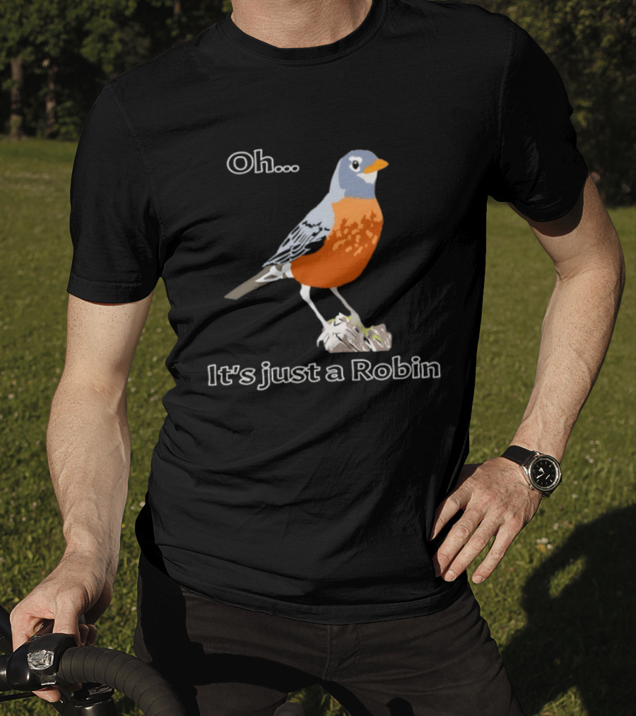 Oh It's Just A Robin Standing On Rock T-Shirt