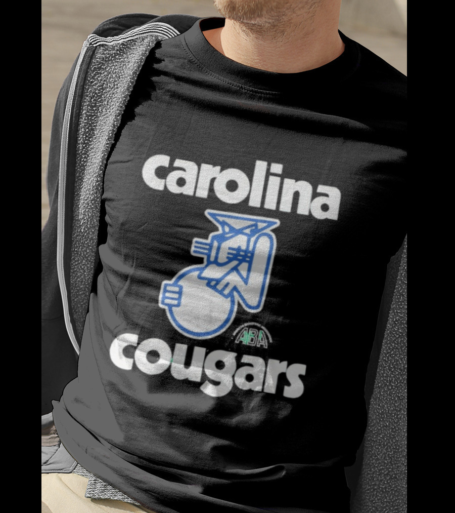 Carolina Cougars ABA Retro Basketball Team T-Shirt