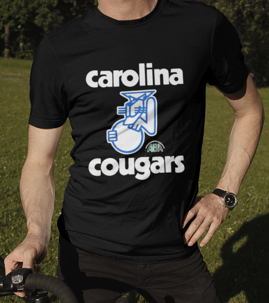 Carolina Cougars ABA Retro Basketball Team T-Shirt