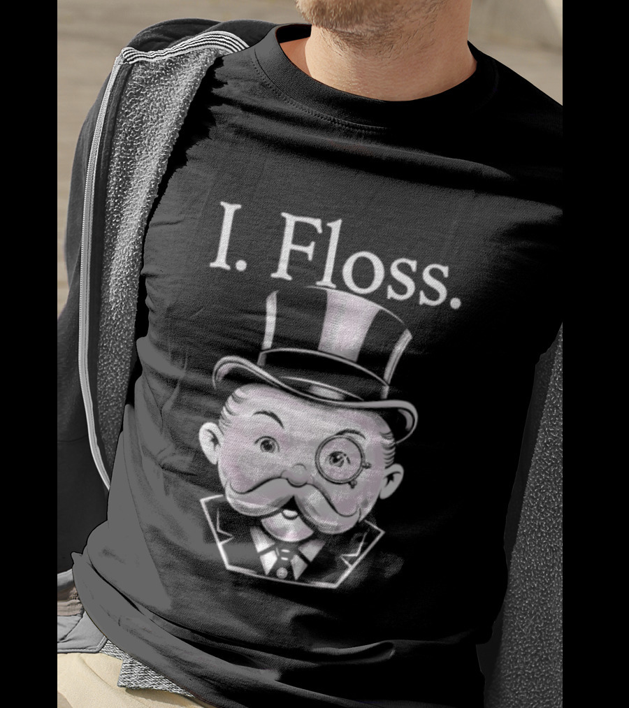 Rich Uncle Pennybags I Floss Iconic Monopoly T-Shirt