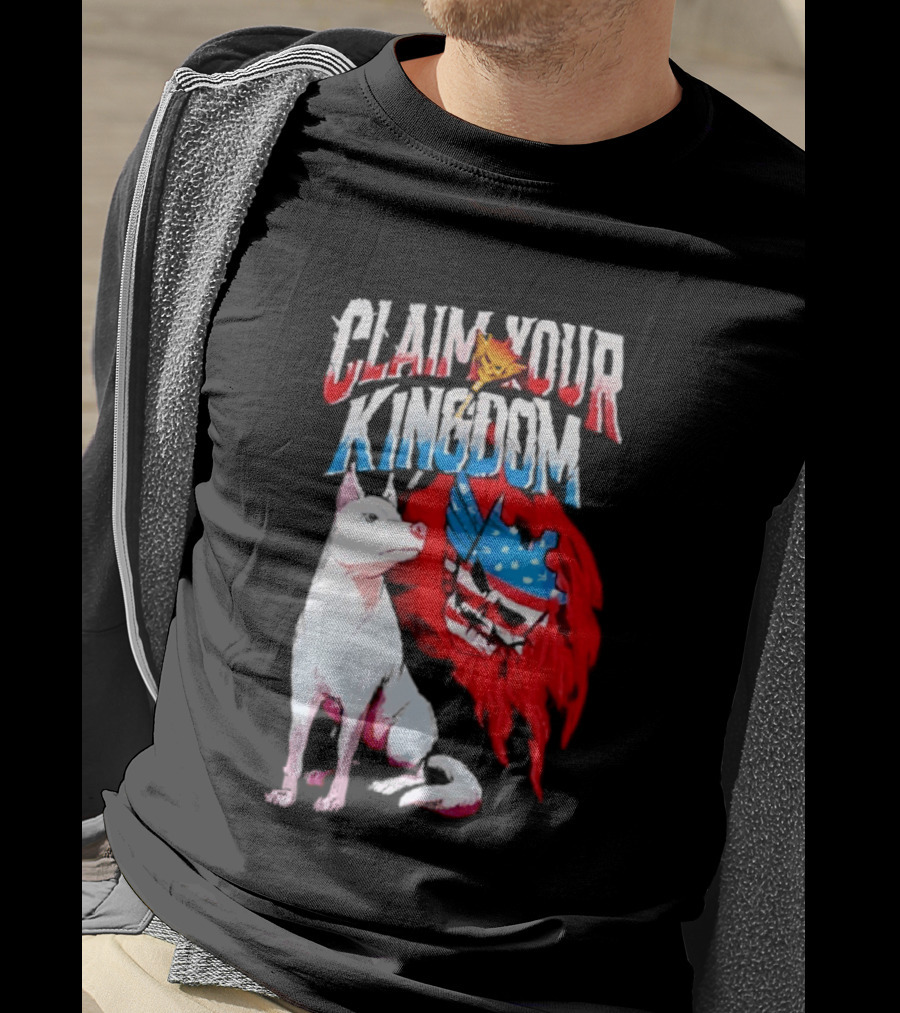 Cody Rhodes Pharaoh Dog Claim Your Kingdom WWE American Flag T-Shirt
