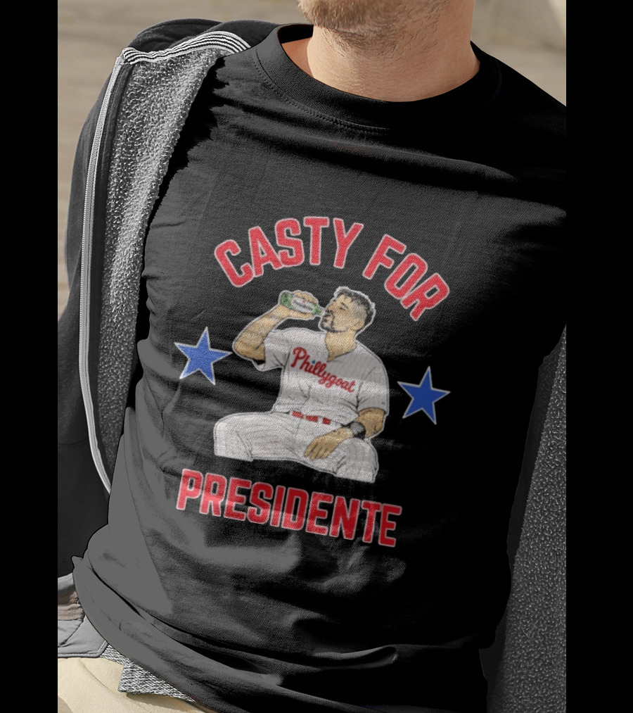 Nick Castellanos Phillygoat Casty For Presidente Philadelphia Phillies Fans T-Shirt
