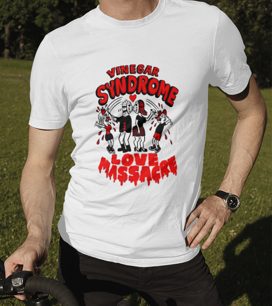 Vinegar Syndrome Love Massacre Retro Horror Comic T-Shirt