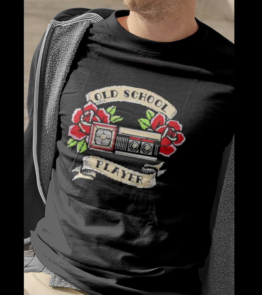 Old School Player Cassette Roses T-Shirt