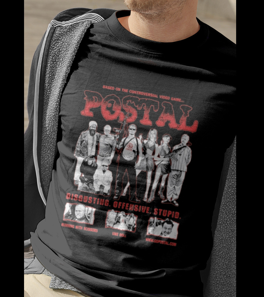 Based On The Controversial Video Game Postal Disgusting Offensive Stupid T-Shirt