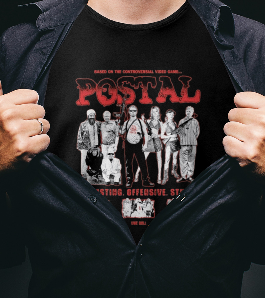 Based On The Controversial Video Game Postal Disgusting Offensive Stupid T-Shirt