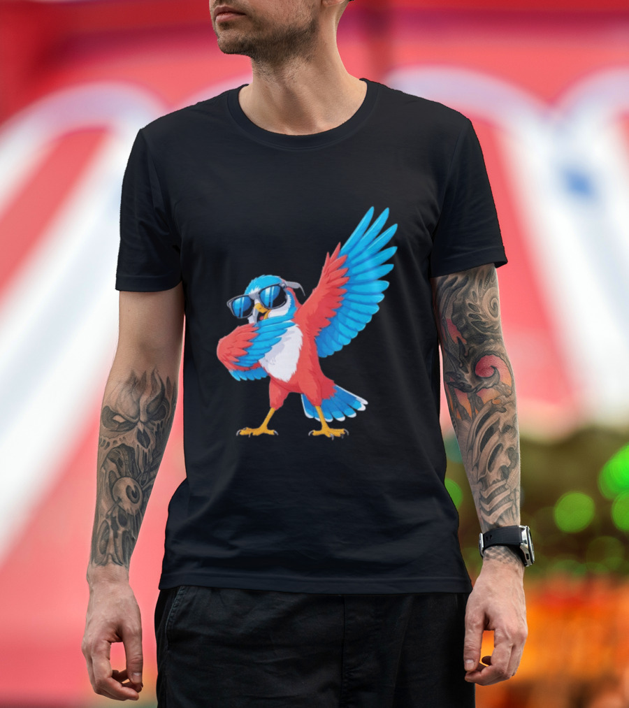 Sea Hawk Bird Dabbing With Sunglasses T-Shirt