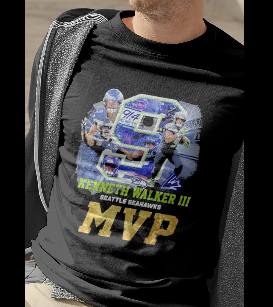 Kenneth Walker III Seattle Seahawks MVP 9 T-Shirt