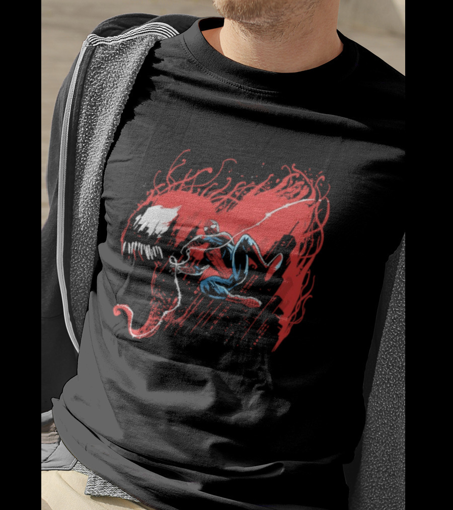 Spider Man Carnage Symbiote Dynamic Battle T-Shirt