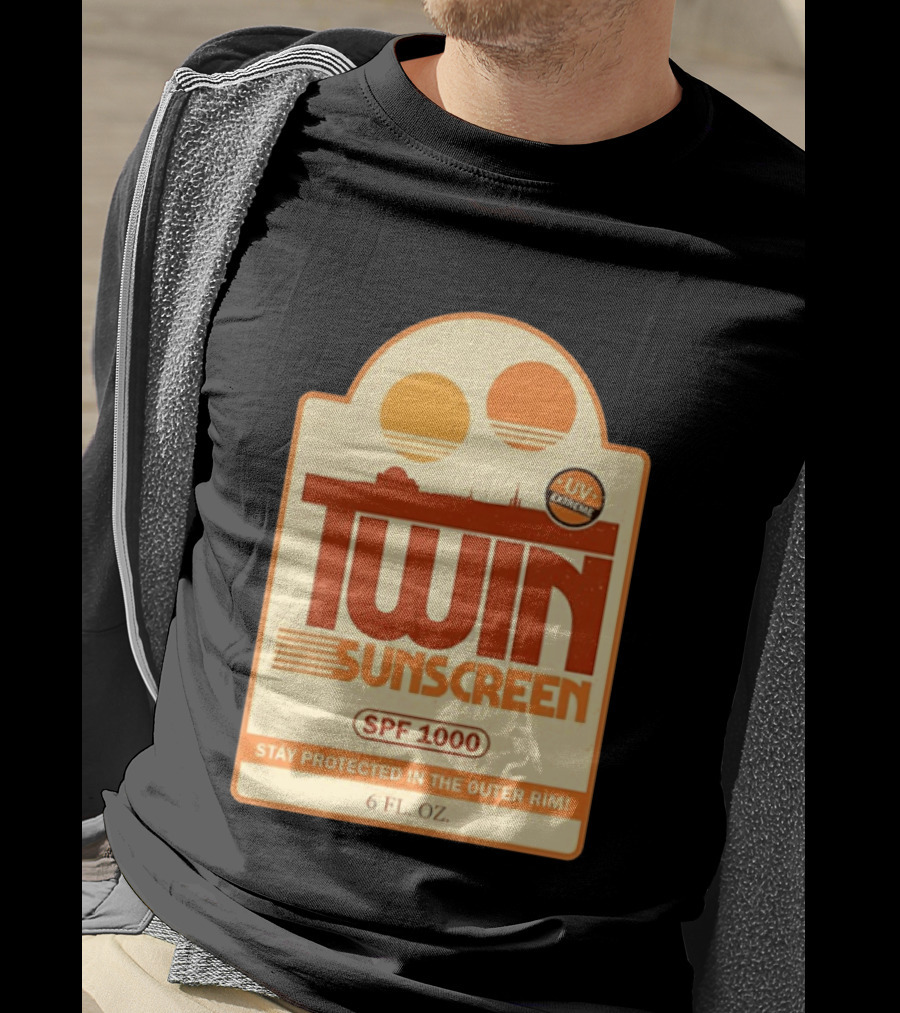 Twin Sunscreen SPF 1000 UV Extreme Stay Protected In The Outer Rim 6 Fl. Oz T-Shirt