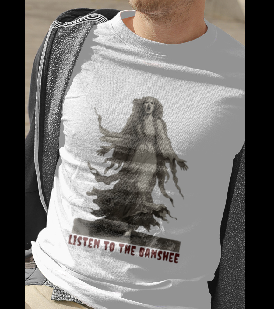 Ghost Girl Listen To The Banshee Eerie Spectral T-Shirt