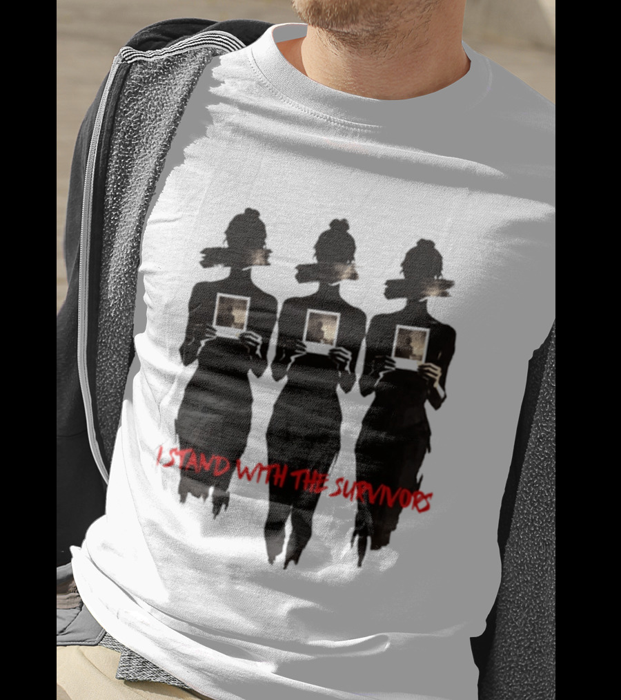 I Stand With The Survivors Epstein Victims T-Shirt