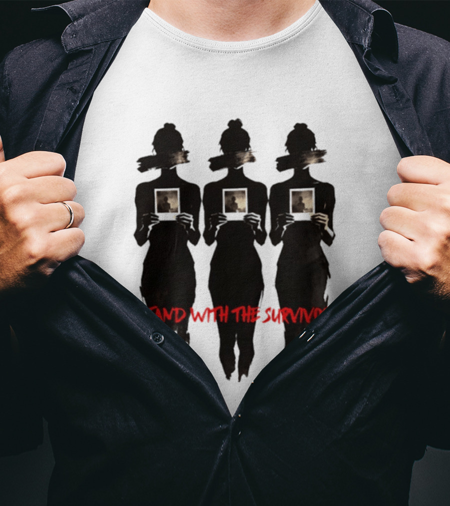 I Stand With The Survivors Epstein Victims T-Shirt