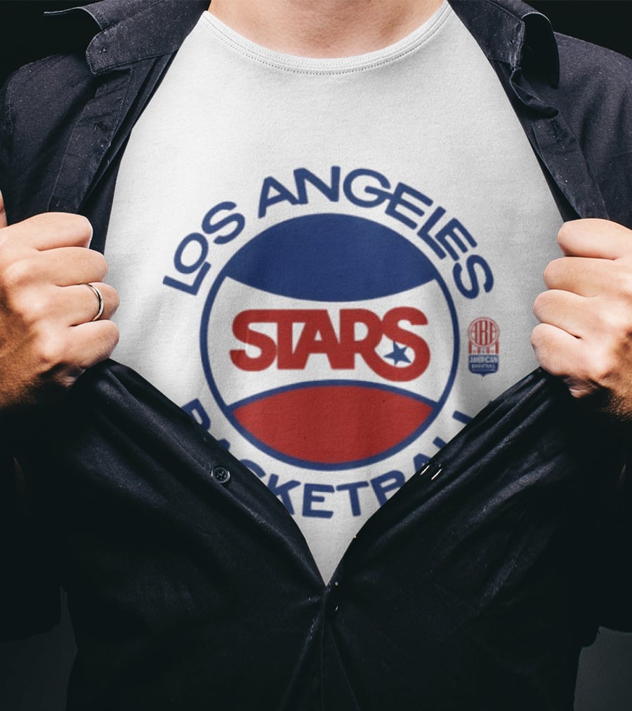 Los Angeles Stars Basketball ABA Retro Style Sports Team T-Shirt