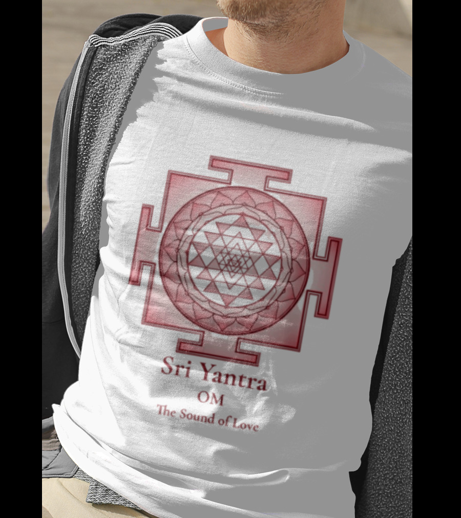 Sri Yantra OM The Sound Of Love Mandala Sacred Geometry Spiritual T-Shirt