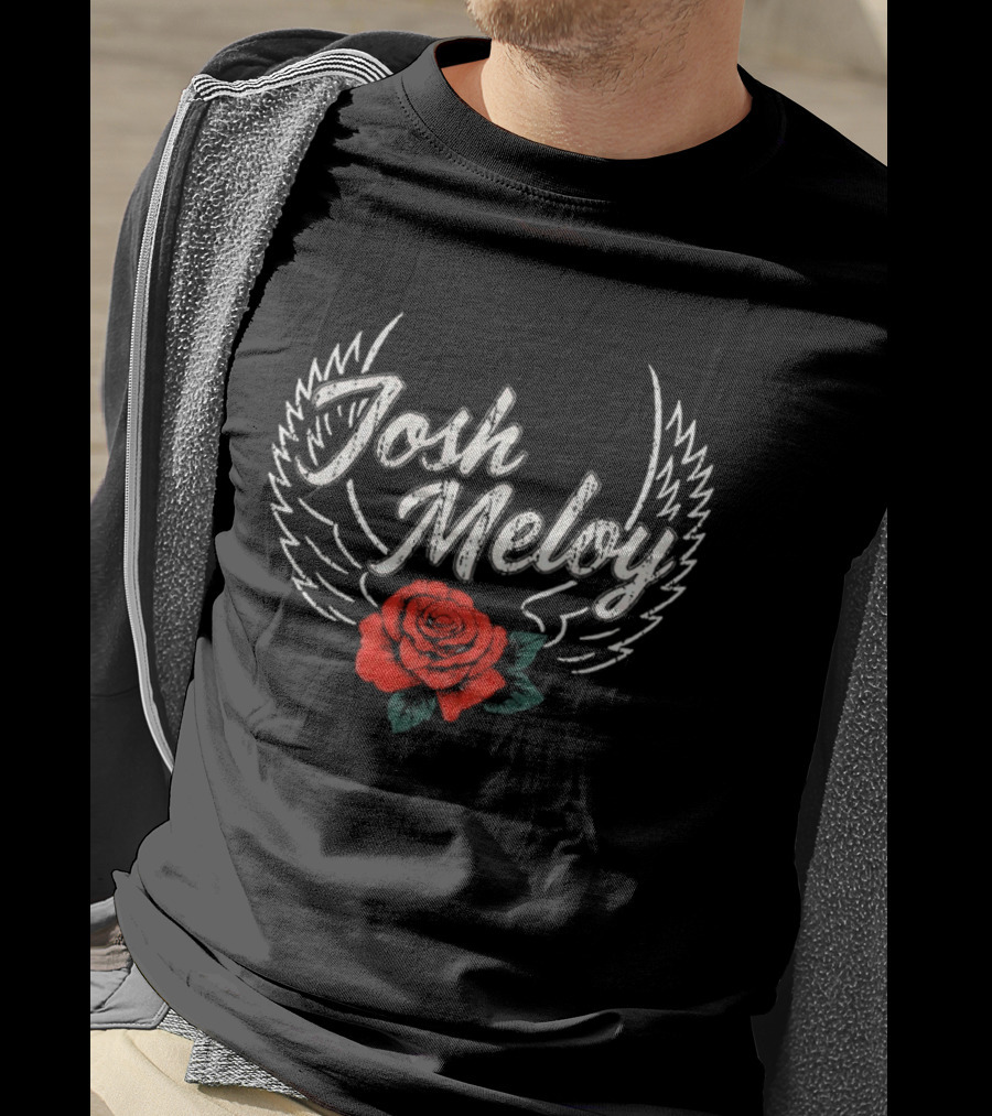 Josh Meloy Wings And Rose T-Shirt