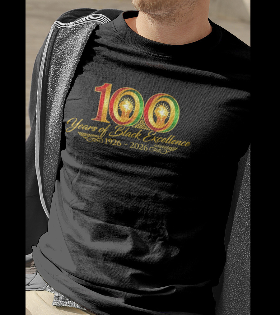 100 Years Of Black Excellence 1926 2026 Celebration Of Heritage T-Shirt