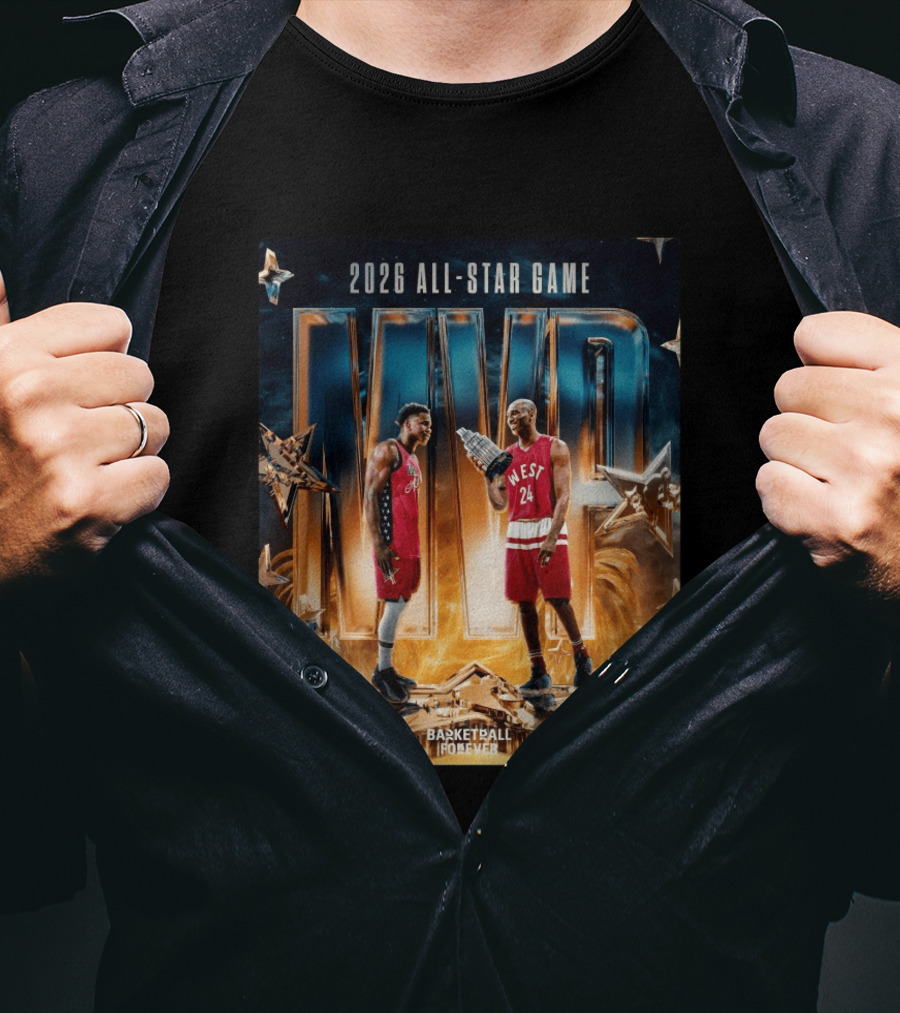 2026 All Star Game MVP Anthony Edwards Kobe Bryant Basketball Forever T-Shirt