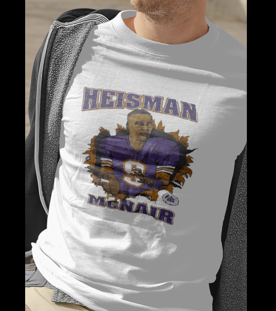 HEISMAN MCNAIR Purple Jersey Football T-Shirt