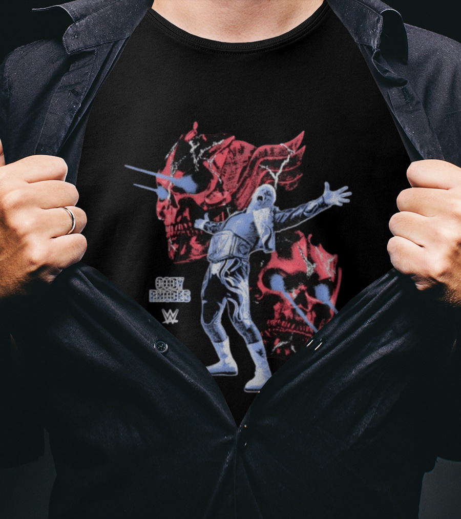 Cody Rhodes WWE Skull WrestleMania 42 T-Shirt