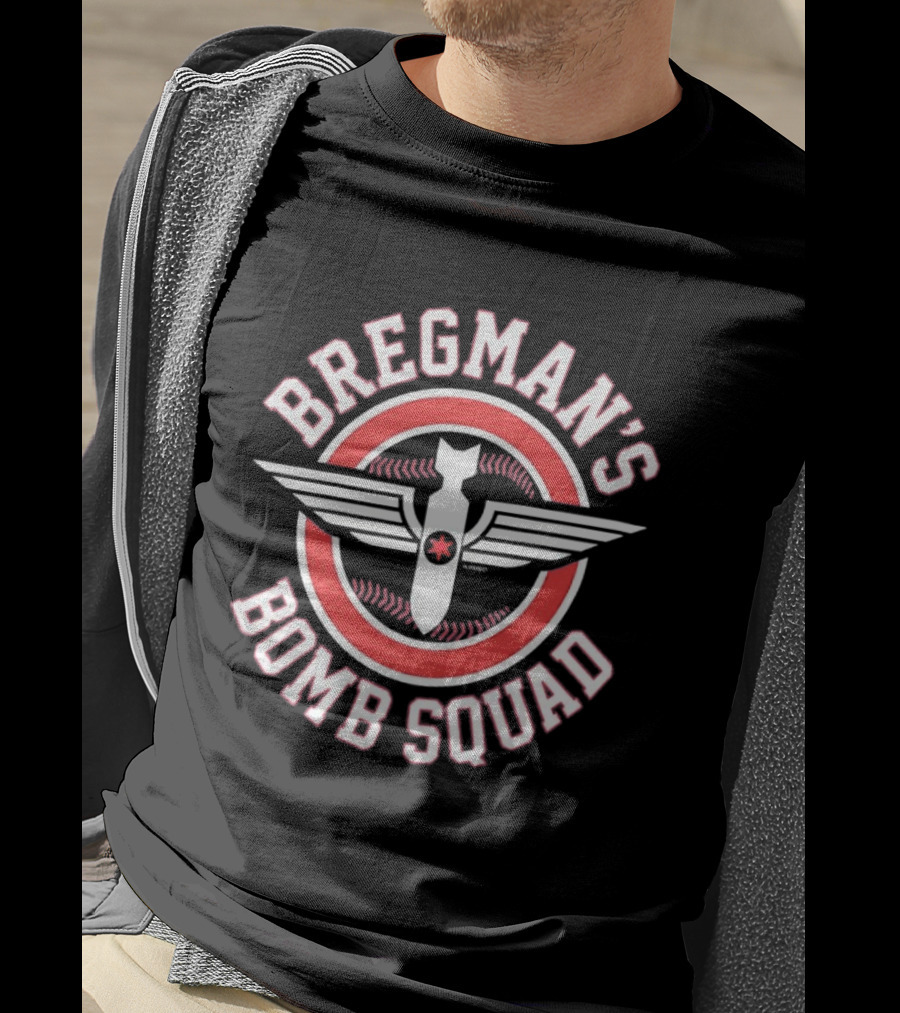 Bregman's Bomb Squad Baseball Wings T-Shirt