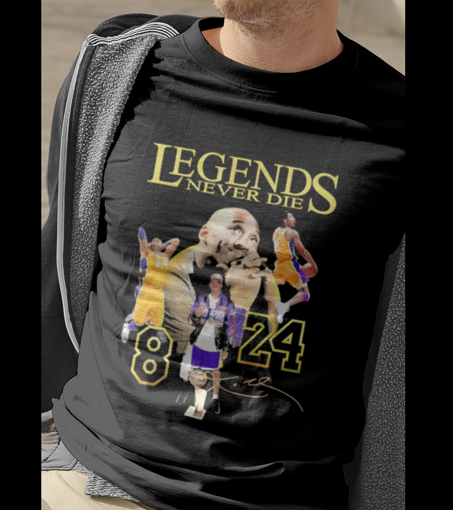 Legends Never Die Kobe Bryant 8 24 Los Angeles Basketball T-Shirt