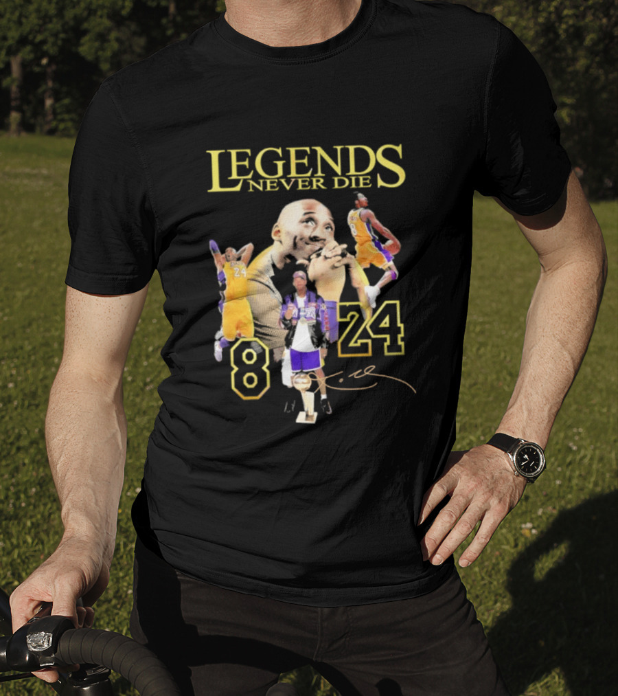 Legends Never Die Kobe Bryant 8 24 Los Angeles Basketball T-Shirt