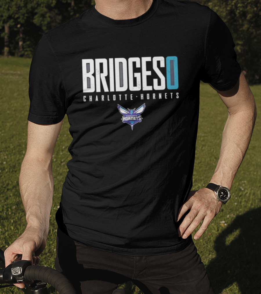 BRIDGES 0 Charlotte Hornets T-Shirt
