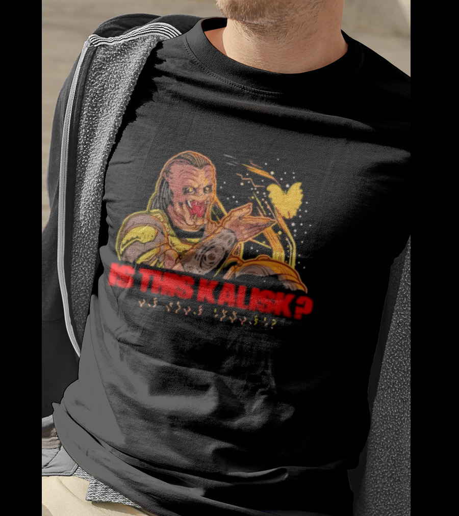 Is This Kalisk Monster Cartoon Character With Heart And Red T-Shirt