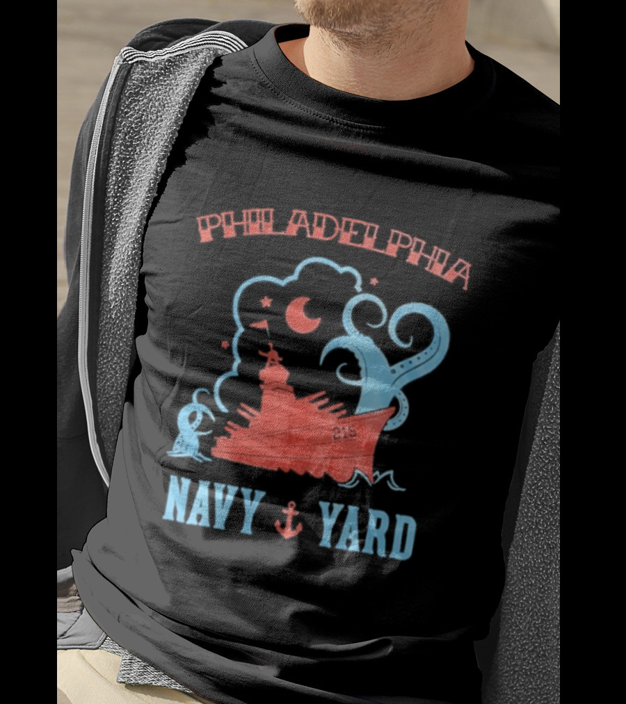 Philadelphia Phillies Navy Yard Anchor Ship T-Shirt