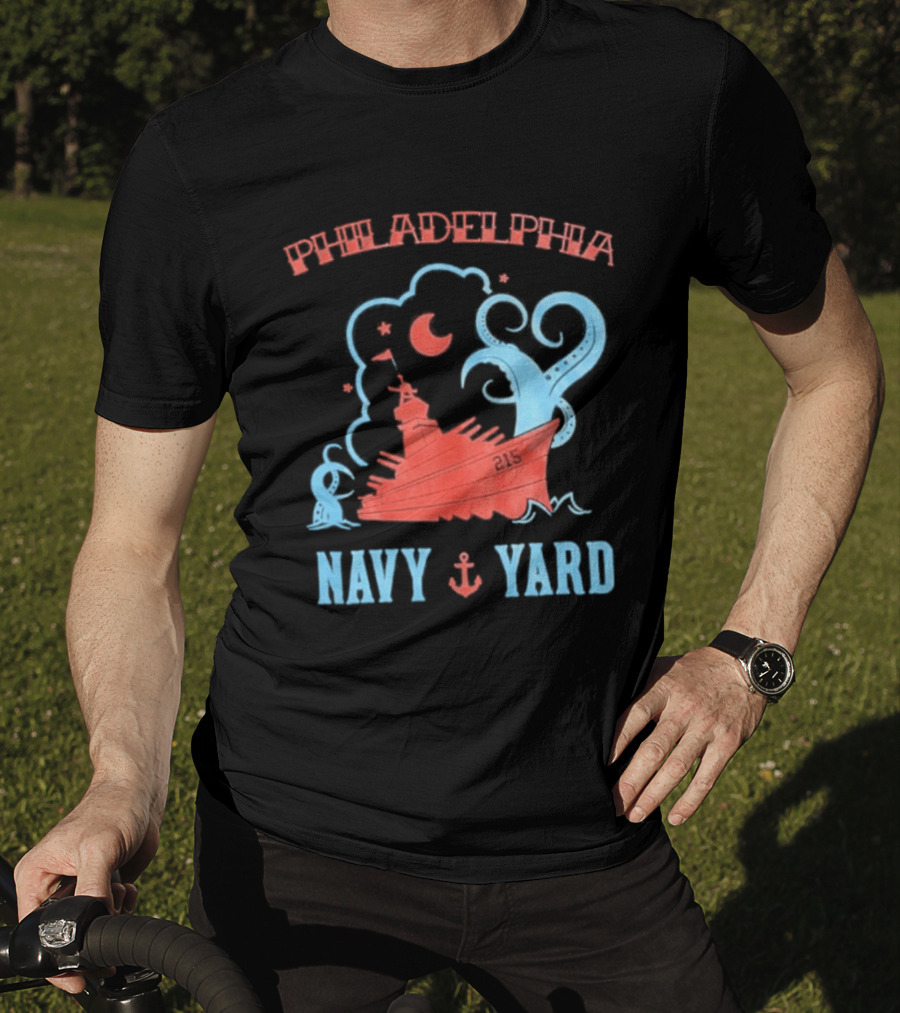 Philadelphia Phillies Navy Yard Anchor Ship T-Shirt