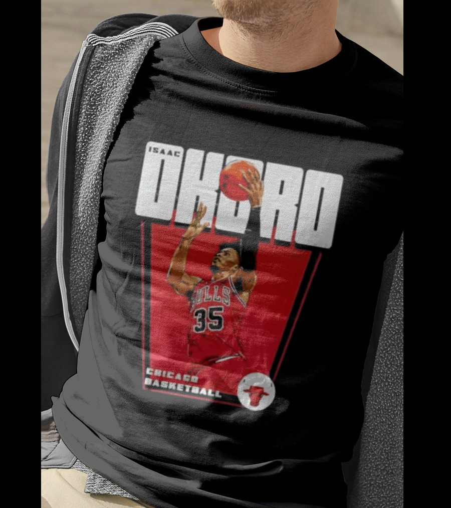 Chicago Basketball Okoro 35 Bulls Dunk T-Shirt