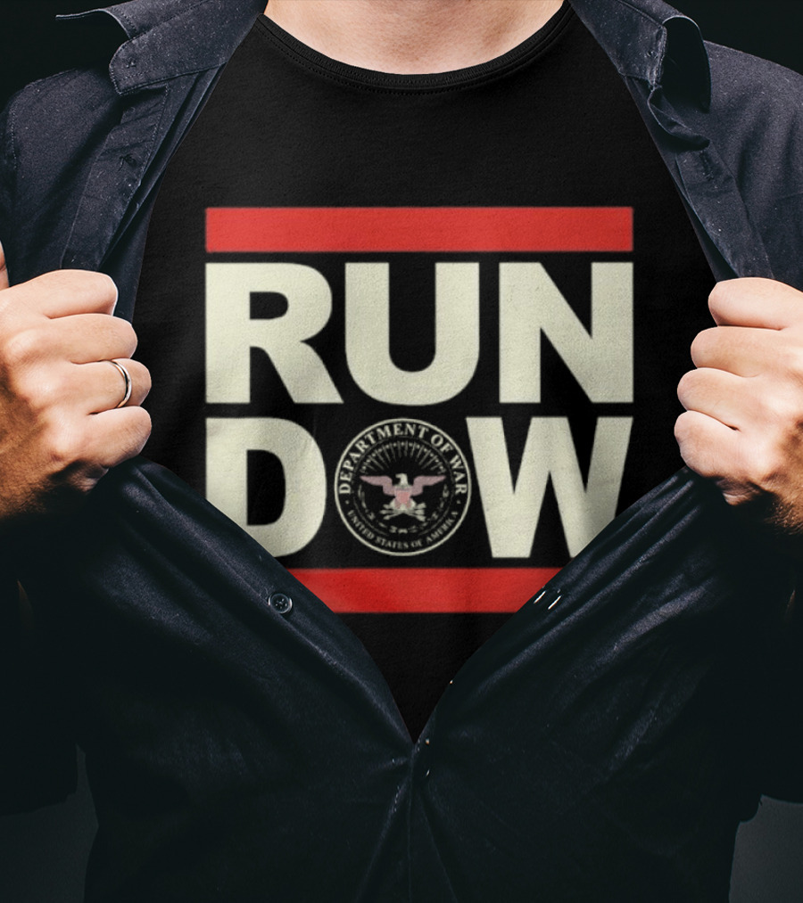 RUN DOW Department Of War Trump Seal T-Shirt