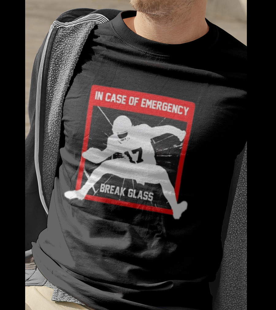 In Case Of Emergency Break Glass 17 Buffalo Bills Josh Allen T-Shirt