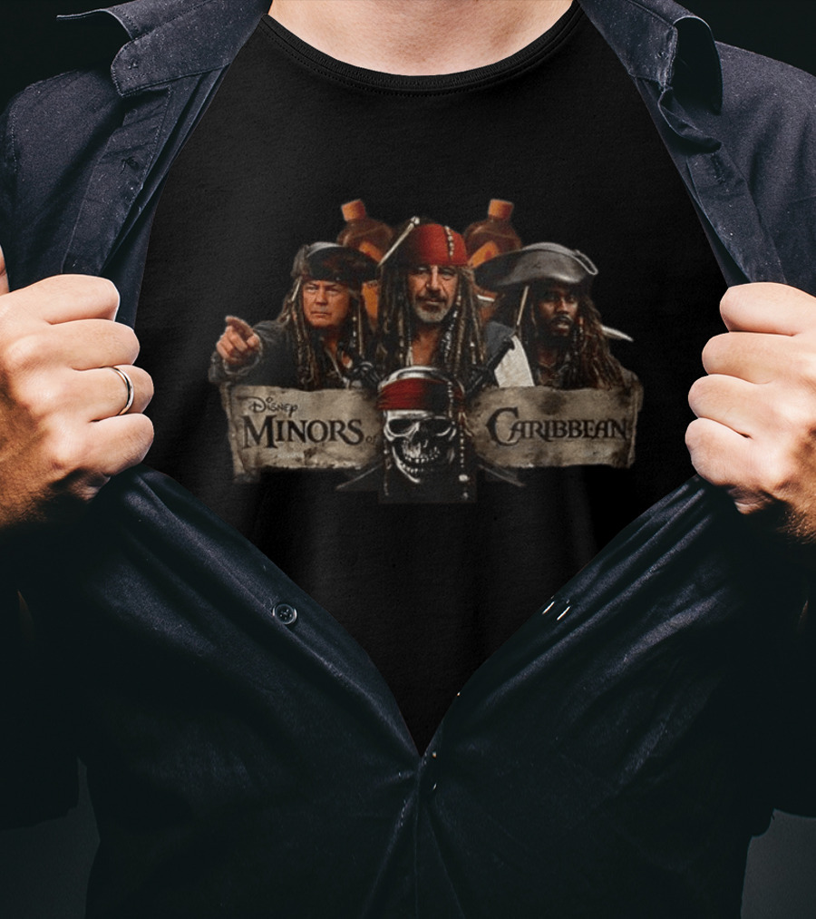 Disney Minors Of Caribbean Skulls And Pirates T-Shirt