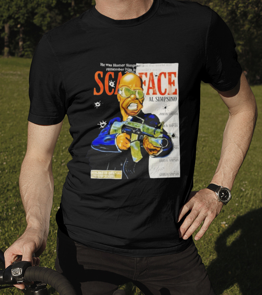 Scarface Al Simpsino Parody Available On DVD Reference T-Shirt