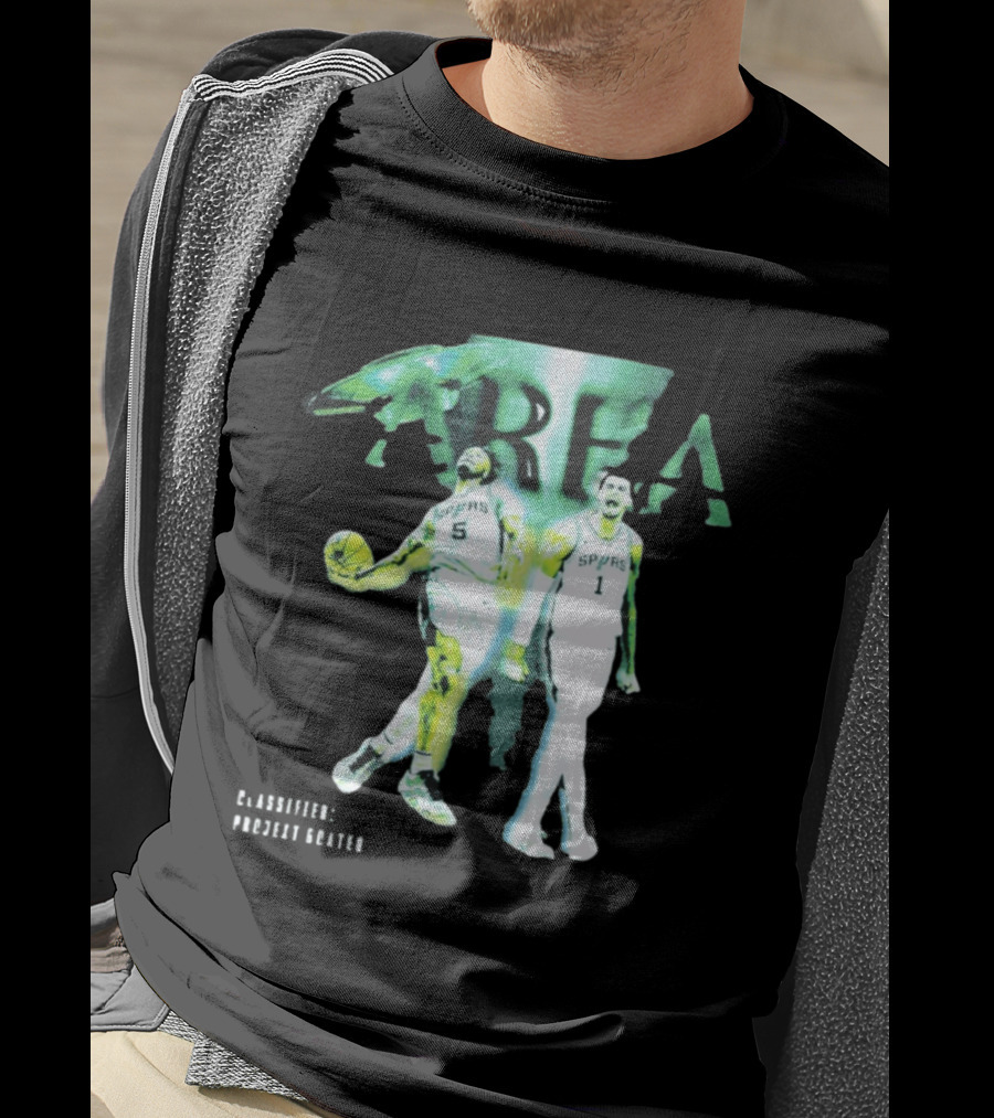 Stephon Castle Victor Wembanyama San Antonio Spurs Area 51 Basketball T-Shirt