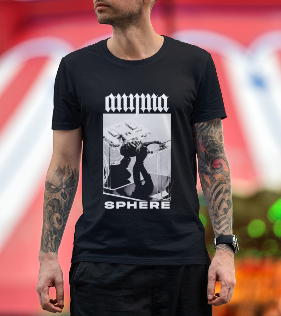 Anyma Sphere Robot and Vintage Synthesizer T-Shirt