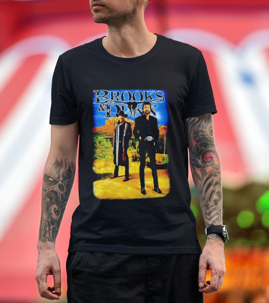 Brooks And Dunn Western Style Desert T-Shirt