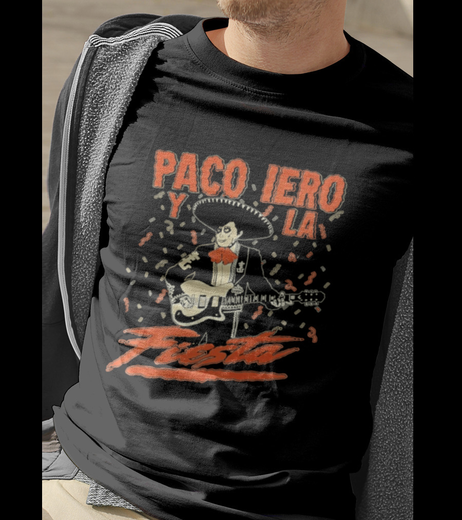 Paco Iero Y La Fiesta Sombrero Guitar Celebration T-Shirt
