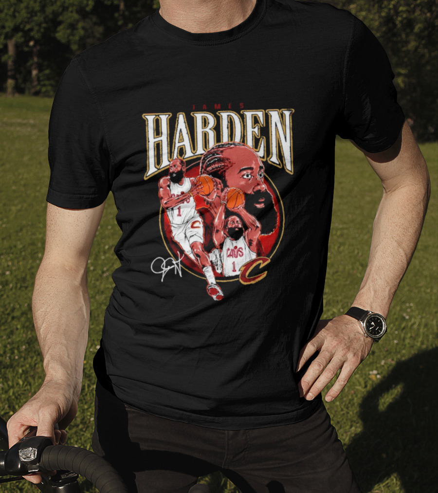James Harden Cavs Basketball Legend Cleveland Number One T-Shirt