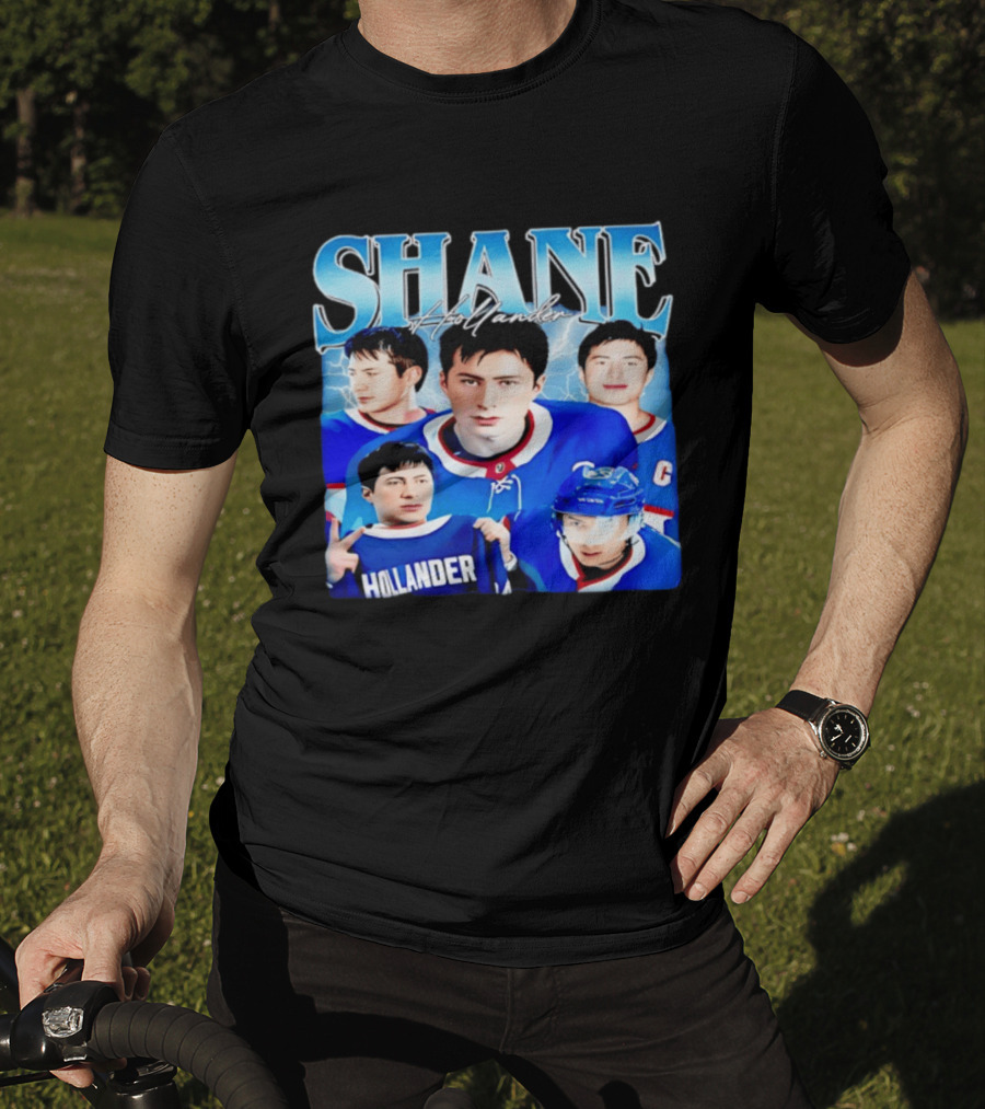 Shane Hollander Hockey Legend Heated Rivalry Lightning T-Shirt